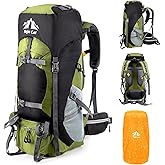 Night Cat Hiking Backpacks 70L Camping Backpacking Packs for Men Women Lightweight Outdoor for Mountaineering Traveling, No I