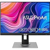 ASUS ProArt Display PA248QV 24.1” WUXGA (1920 x 1200) 16:10 Monitor, 100% sRGB/Rec.709 ΔE < 2, IPS, DisplayPort HDMI D-Sub, C