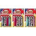 BIC Maxi Pocket Lighter, Special Edition Fashion Series, Assorted Unique Lighter Designs, 12 Count Pack of Lighters