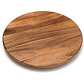 Lipper International Acacia Wood 18-Inch Lazy Susan Kitchen Turntable