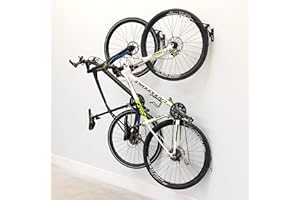 StoreYourBoard Swivel Bike Rack Garage, 2 Pack Wall Mount, Bike Storage Hooks, Space Saving Hangers