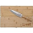 ust pack along cutting board with knife made of bamboo for portable food preparation with moisture resistant and eco friendly