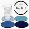 Graf Lantz - Bierfilzl Felt Coasters - Round - 100% Merino Wool - Moisture Wicking - Heat Resistant - Sustainable - Home Deco