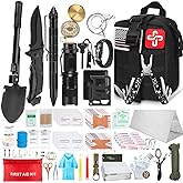 238Pcs Emergency Survival Kit and First Aid Kit, Professional Survival Gear Tool with Tactical Molle Pouch and Emergency Tent