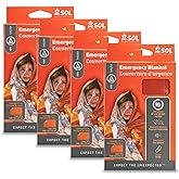 Survive Outdoors Longer 90% Heat Reflective Emergency Blanket - Polyethylene Rescue Blanket - Disaster Preparedness or Outdoo