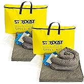 STARDUST Spill Products Universal Spill Kit OSHA Approved Quick Response 2-Pack: Yellow Duffle, (15) Universal Sorbent Spill 