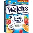 Welch's Fruit Snacks, Mixed Fruit, Perfect for School Lunches, Gluten Free, Bulk Pack, Individual Single Serve Bags, 0.8 oz (