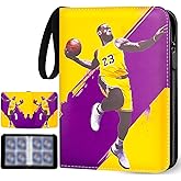 Basketball Card Binder Compatible with Basketball Card, Football Card, Trading Card, Baseball Card, MTG and Other TCG, Fits 4