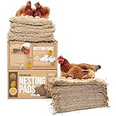 Eaton Pet and Pasture, Premium Laying Hen Nesting Pads, USA Grown & Sustainably Harvested, 13 x 13 (10 Pack)