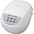 TIGER JBV-A10U 5.5-Cup (Uncooked) Micom Rice Cooker with Food Steamer Basket, White