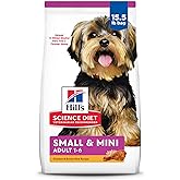 Hill's Science Diet Small & Mini, Adult 1-6, Small & Mini Breeds Premium Nutrition, Dry Dog Food, Chicken & Brown Rice, 15.5 