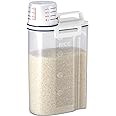 Asvel 7509 Rice Container Bin with Pour Spout Plastic Clear 2KG