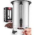 Zulay Kitchen Commercial Coffee Maker - Coffee Urn 100 Cup - Coffee Percolator Electric - Large Coffee Maker Industrial - Bev