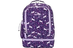 Bentgo® Kids 2-in-1 Backpack & Insulated Lunch Bag - Durable 16” Backpack & Lunch Container in Unique Prints for School & Tra