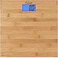 Escali Bamboo Digital Electronic Bathroom Scale for Body Weight, Bath Scale with Extra-High Capacity of 440 lb, Batteries Inc