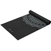 Gaiam Yoga Mat - Premium 5mm Print Thick Non Slip Exercise & Fitness Mat for All Types of Yoga, Pilates & Floor Workouts (68"