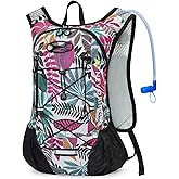 Lightweight Hydration Backpack, Running Backpack with 2L Water Bladder, Hydro Water Daypack for Cycling Hiking Rave for Men W