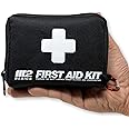 M2 BASICS Compact 150 Piece First Aid Kit w/Carabiner, Emergency Blanket | Medical Survival Bag | Full of Supplies for Home, 