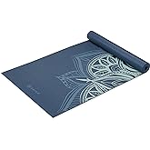 Gaiam Yoga Mat - Premium 5mm Print Thick Non Slip Exercise & Fitness Mat for All Types of Yoga, Pilates & Floor Workouts (68"