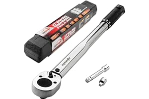 EPAuto 1/2-inch Drive Click Torque Wrench, 10-150 ft/lb, 13.6-203.5 N/m