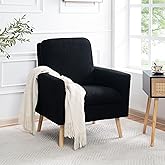 Naomi Home Frida Mid-century Modern Chair, Durable Wood Frame Accent Chairs for Living Room, Reading Chair with Armrest, Soft