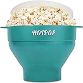 The Original Hotpop Microwave Popcorn Bowl Popper, Silicone Popcorn Maker, Collapsible Bowl BPA-Free and Dishwasher Safe- 20 