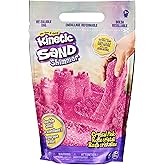 Kinetic Sand, Crystal Pink 2lb Bag of All-Natural Shimmering Play Sand for Squishing, Mixing and Molding, Sensory Toys for Ki