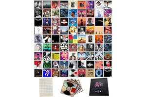 160 Pcs Album Covers | Unique Square Printed Photos 6x6 | Album Cover Posters Collage Kit | Music Posters for Room Aesthetic 