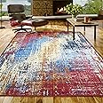 SUPERIOR Indoor Non-Slip Area Rug, Modern Home Floor Decor, Throw for Living Room, Bedroom, Office, Entryway, Kitchen, Dining