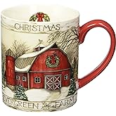 Lang Evergreen Farm 14 oz. Mug by Susan Winget (10995021098), 1 Count (Pack of 1), Multicolored
