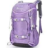 MOUNTAINTOP Small Hiking Backpack 28L Travel Daypack Lightweight for Women for Outdoor Camping, 20.5×12.2×6.3 IN，Purple