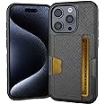 Smartish® iPhone 15 Pro Wallet Case - Wallet Slayer Vol. 2 [Slim + Protective] Credit Card Holder w/Kickstand - Drop Tested H