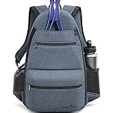 Athletico City Tennis Bag - Tennis Backpack for Men & Women Holds 2 Tennis Rackets and Shoes - Tennis Bags With Racquet Holde