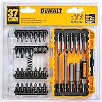 DEWALT 37- Piece Screwdriving Bit Set With Square Recess Mix, Hardened Steel Hex Shank (DW2173)