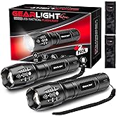 GearLight LED Flashlights - Mini Camping Flashlights with High Lumens, 5 Modes, Zoomable Beam - Powerful, Bright, and Versati