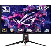 ASUS ROG Swift 32” 4K OLED Gaming Monitor (PG32UCDM) - UHD (3840 x 2160), QD-OLED, 240Hz, 0.03ms, G-SYNC Compatible, Custom H