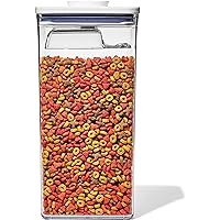 OXO Good Grips Pet POP Container – 6.0 Qt/5.7 L with Half Scoop |Ideal for up to 6.5lbs of Dog Food or 4.5lbs of Cat Food | A