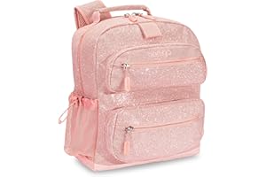 Bentgo® Kids Glitter Backpack - Lightweight 14” Backpack for School, Travel & Daycare, Ideal for Ages 4+, Durable & Water-Res