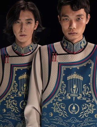 Olympics uniform Team Mongolia Michel &amp; Amazonka designers