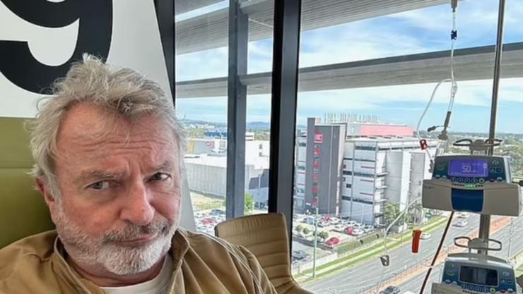 Actor Sam Neill has given an update on his cancer battle.  