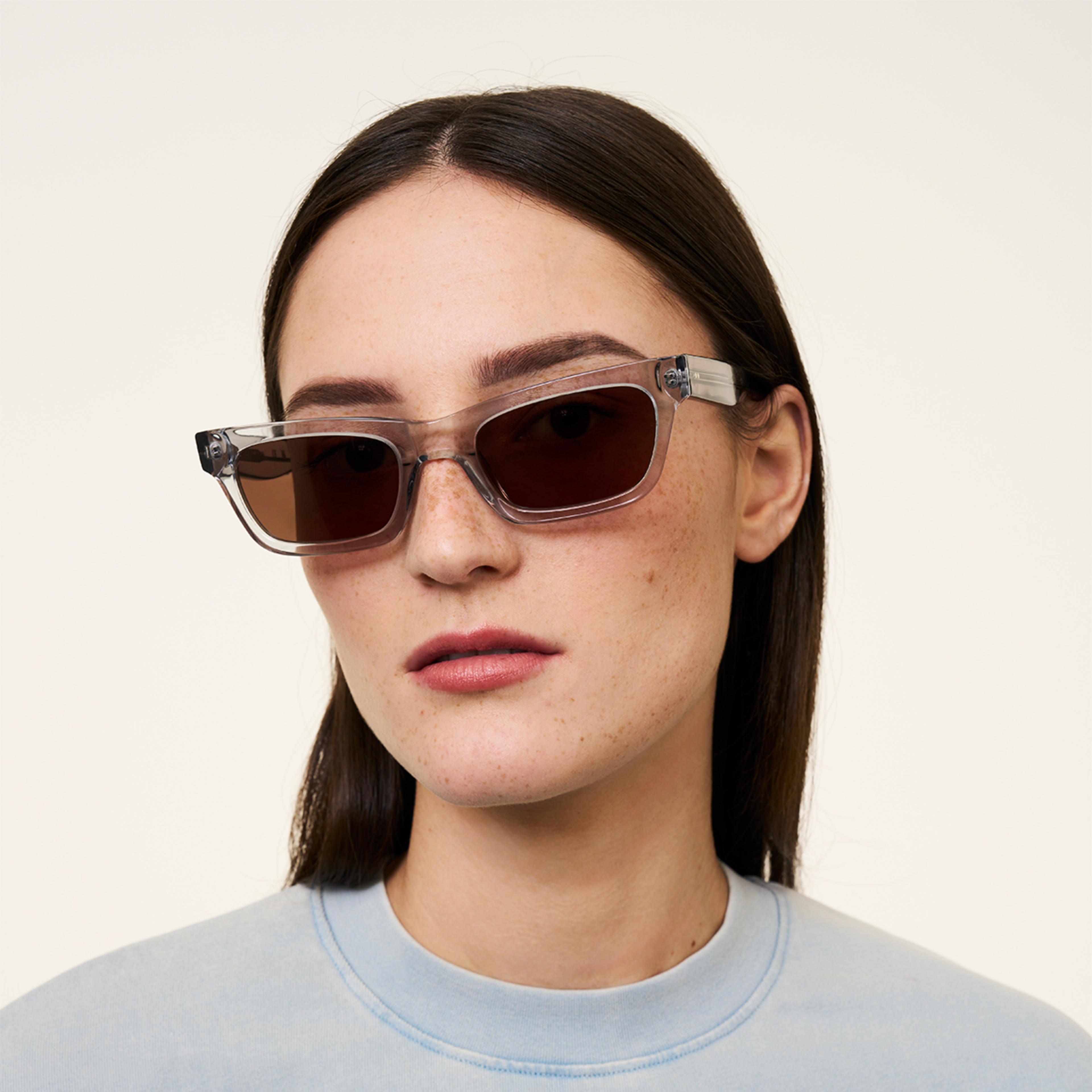 Ace & Tate Sunglasses | rectangle Renew bio acetate in Grey