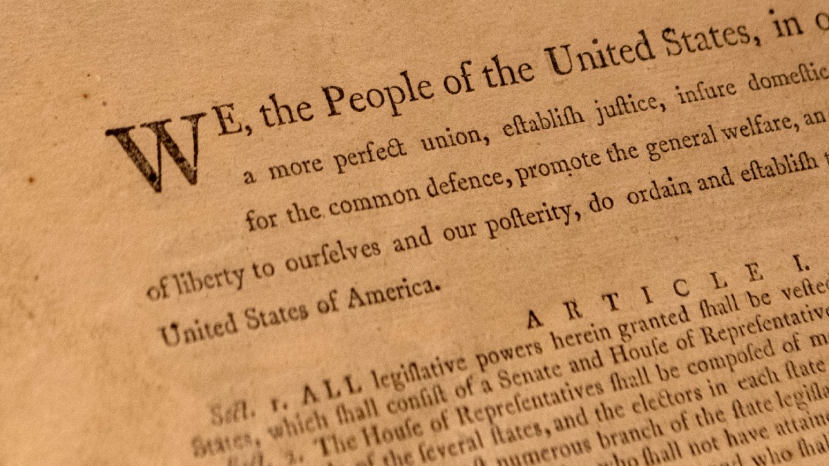 Copy of U.S. Constitution Sold At Auction For More Than $43 Million Image