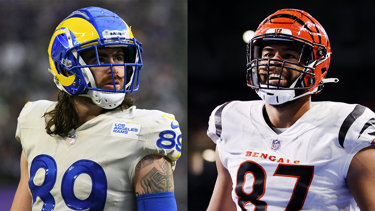 How Tyler Higbee, C.J. Uzomah Injury Statuses Are Impacting Expert’s Super Bowl Projections For Rams, Bengals article feature image