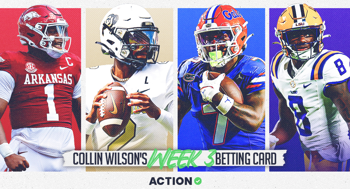 Collin Wilson's NCAAF Week 3 Betting Card article feature image