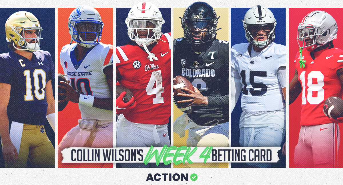 Collin Wilson's NCAAF Week 4 Betting Card article feature image