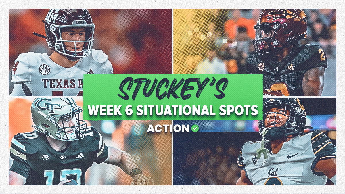 Stuckey's Top 6 NCAAF Betting Spots for Week 6 article feature image