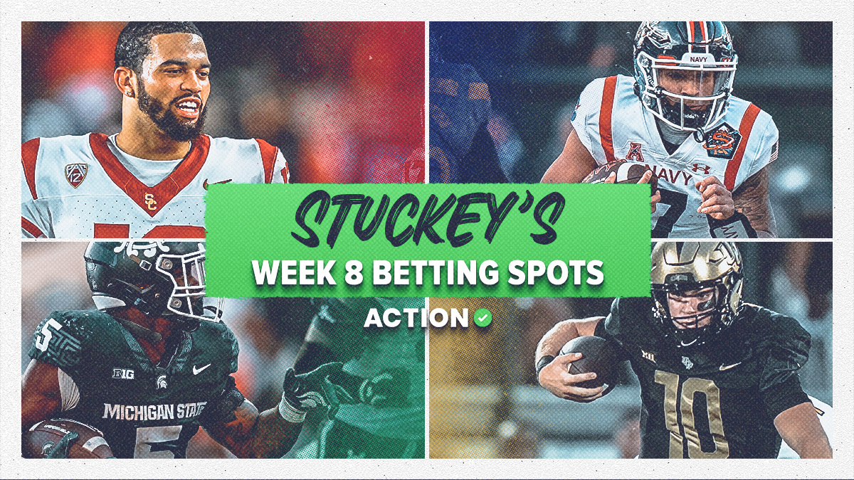 Stuckey's Top 8 NCAAF Betting Spots for Week 8 article feature image