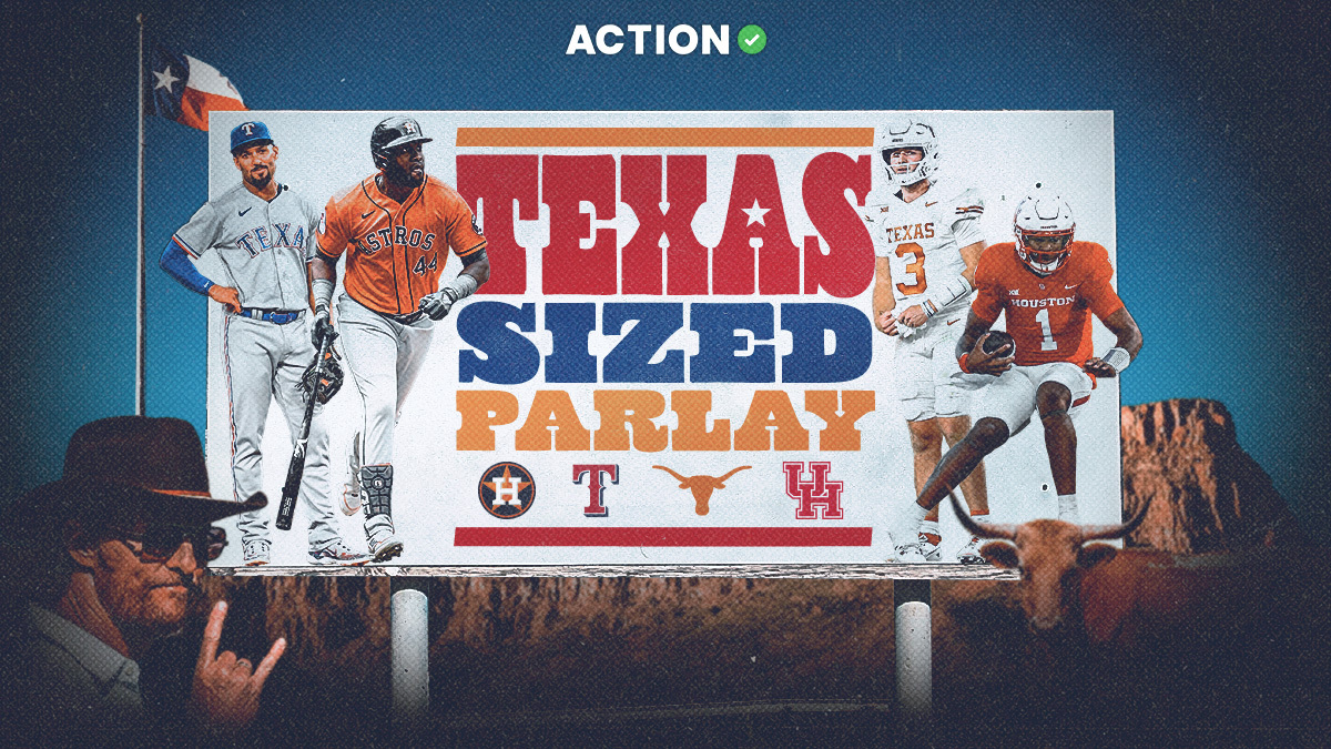 Texas-Sized Parlay: How to Bet Rangers-Astros & Longhorns-Cougars article feature image