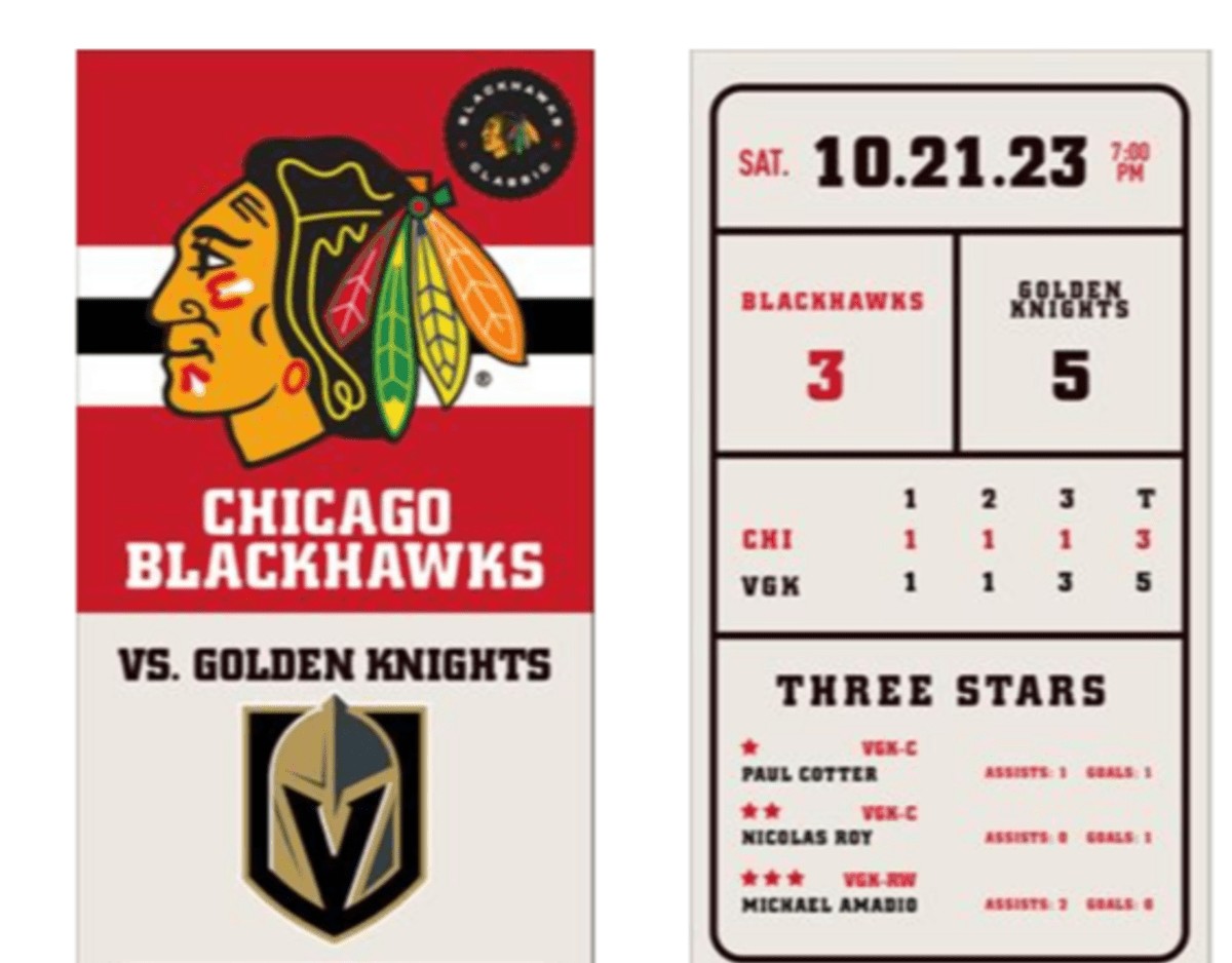 Blackhawks Become 1st Team to Offer Commemorative Tickets to Every Game Image