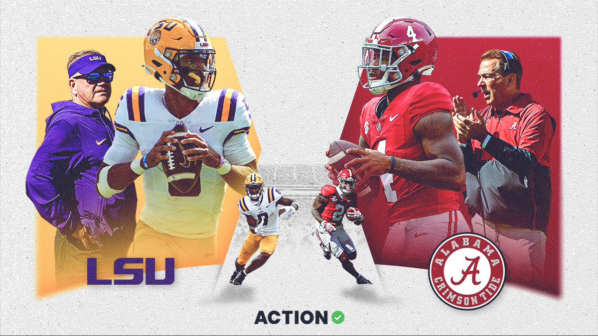 How We're Betting #14 LSU vs. #8 Alabama article feature image